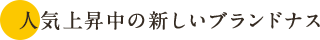 人気上昇中の新しいブランドナス